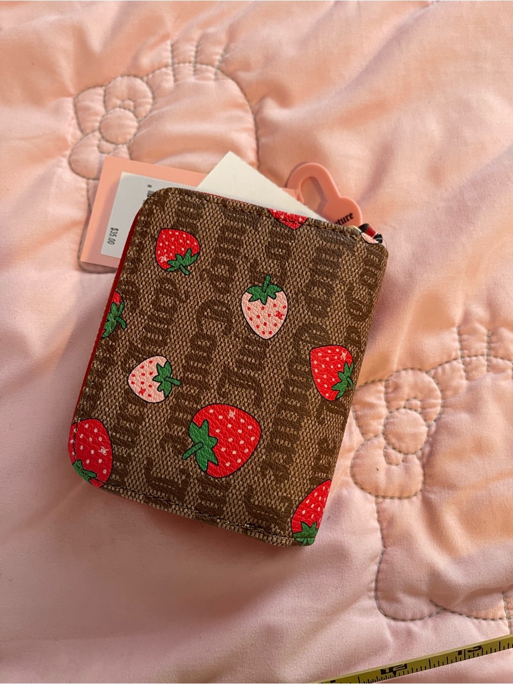 Juicy Couture Strawberry Logo Wallet - - Picture 2 of 5